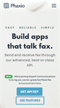 Mobile Screenshot of phaxio.com